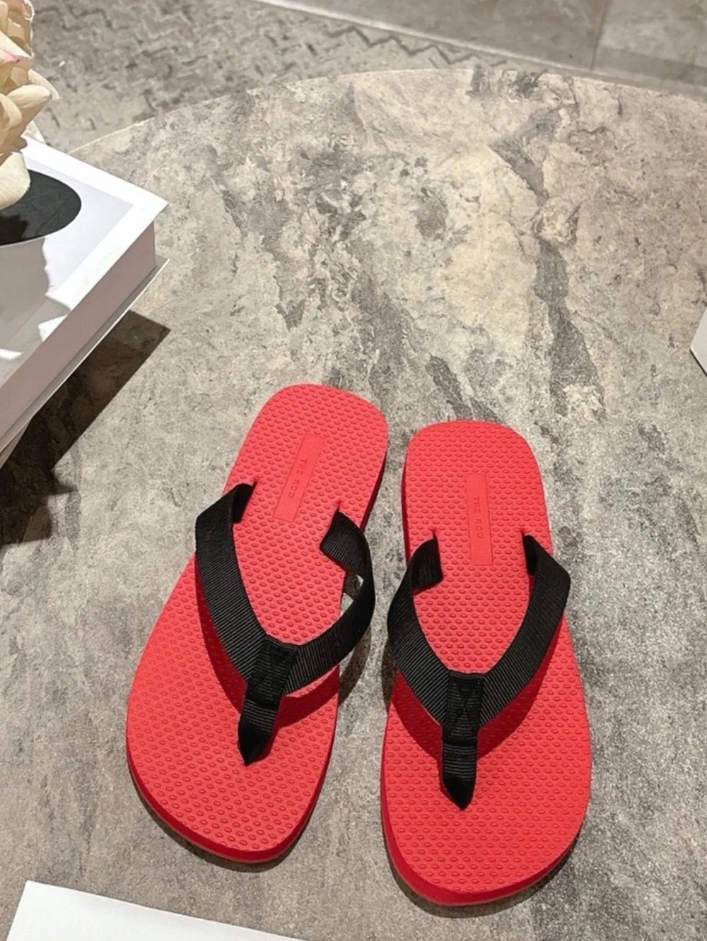 The Row Red Women's Flip Flop Sandals